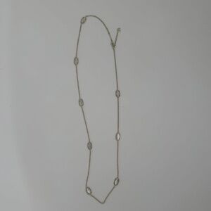 Kendra Scott Kellie long station necklace- gold (color) mother of pearl (white)